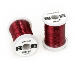 Colour Wire, 0.2 mm, Wine Red